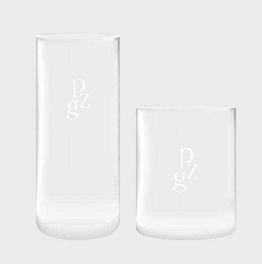 PZG Logo glass cup (2 size)